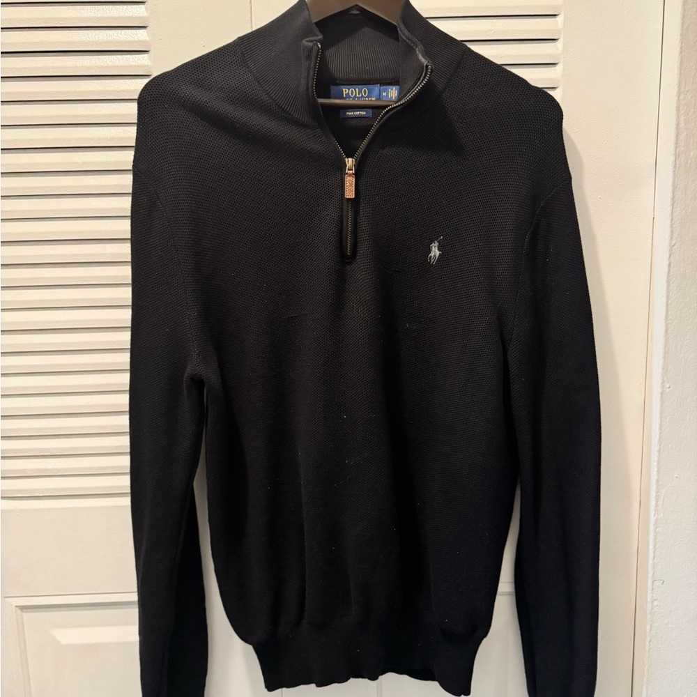 Polo by Ralph Lauren Black Zip Up Sweater